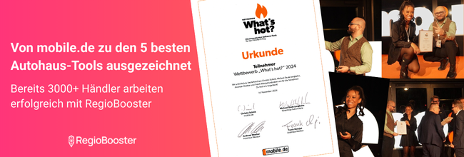 What's Hot 2024 — Top 5 Autohaus-Tools, mobile.de